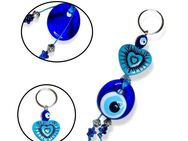 Schlüsselanhänger Nazar Boncuk mit Herz Blaue Auge Auto PKW Dekoration Evil Eye 9,90 €* - Villingen-Schwenningen