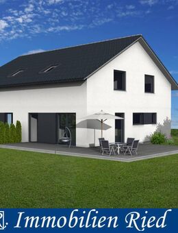 Neubau von 2 schlüsselfertigen Doppelhaushälften, ruhig und grün gelegen in Manching bei Ingolstadt - Manching