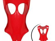 Damen Wet Look Body Naßlook Lederoptik Rot M L XL  29,90 €* - Villingen-Schwenningen