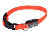 Nomad Tales Spirit USB LED Nylonhalsband, orange - Größe M: Halsumfang 36-51 cm
