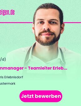 Teammanager - Teamleiter Erlebnis-Gastronomie (Mensch) - Wustermark