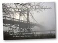 Christliche Trauerkarte: KW-Brücke im Morgennebel - Kondolenzkarte - Karten zur Trauer in 26382