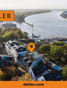 Wohnen mit unverbaubarem Blick - exklusive 3-Zimmer-Terrassenwohnung an der Weser - Bremen