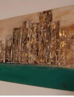 Bild Gemälde Abstrakt Acryl Leinwand Modern Farben Original Unikat 40x30 cm - Lüneburg