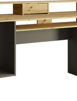Home affaire Schreibtisch Peoria, Gamingtisch mit Schublade und Monitoraufsatz, Breiten 160 x 70 cm