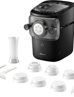 Philips Nudelmaschine Pastamaker HR2665/93 Avance Collection, 200 W, inkl. Wiegefunktion und 8 Formscheiben