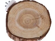 TIAKI Holzplattform mit Rinde, rund - ca. Ø 10 cm