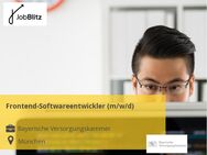 Frontend-Softwareentwickler (m/w/d) - München