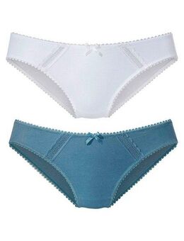 Nuance Bikinislip (2-St) aus weicher Baumwolle