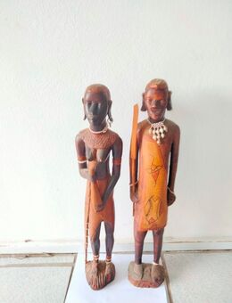 2 gebrauchte Holzfiguren - Dettenheim