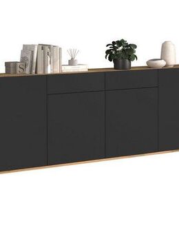 INOSIGN Sideboard GARDA Sideboard,Kommode, Schrank, Kredenz Grifflos mit Push to Open (1 St), 4 Türen, 2 Schubladen, grifflos Breite 200 cm
