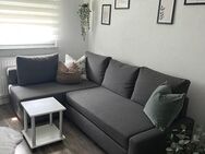 Graues Sofa mit Schlaf- und Aufbewahrungsfunktion - Weingarten