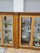 Einbauvitrine aus massiver Eiche in 45307