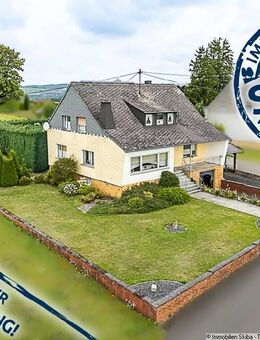 Ortsrandlage: Einfamilienhaus mit großem, ebenem Garten und Garage in der Vulkaneifel, Nähe Ulmen - Höchstberg