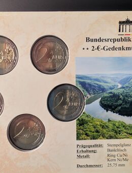 2-Euro Saarland Ausgaben A,D,F,G,J - Köln Zentrum