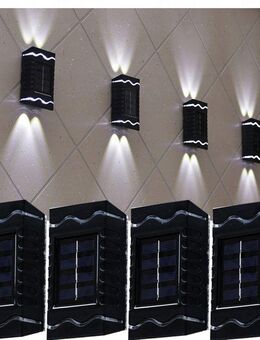 4x LED SOLARLAMPE AUSSENWANDLAMPE Outdoor - Wuppertal