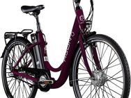 AGON E-Bike Cityrad Axis, 3 Gang, Nabenschaltung, Frontmotor, 374 Wh, Pedelec, Elektrofahrrad für Damen u. Herren