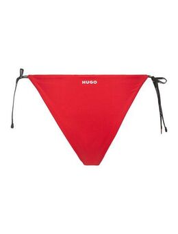 HUGO Bikini-Hose PURE_SIDE TIE 10241961 01 mit Metalllogoelementen