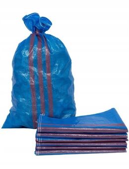 30x 50kg Säcke für Getreide Mais Kohle Korn Landwirtschaft starke Ausführung Polypropylen (PP)-Beutel blau - Wuppertal