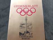 Gelenkblatt Olympischen Spiele München 1972 - Stuttgart