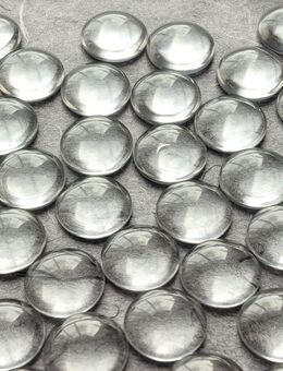 134 Cabochons Glas klar gewölbt | Ø14mm, Ø20mm | Konvolut | Deko, Schmuckbasteln - Althengstett