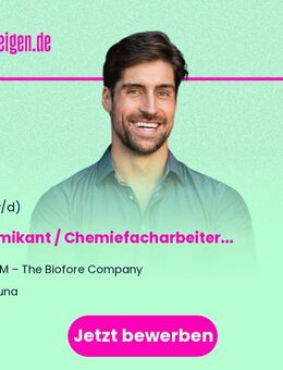 Chemikant / Chemiefacharbeiter / Anlagenführer / Produktionsmitarbeiter (m/w/d) - Leuna