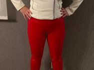 Lack Latex Look Leggings Lederleggings Leggings Stretch sexy Wetlook Rot - Leipzig
