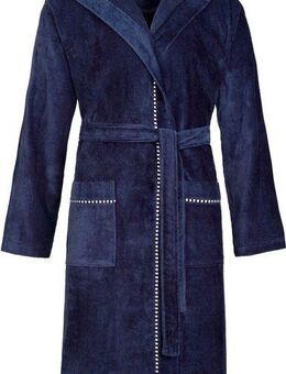 Esprit Unisex-Bademantel Box, ideal für Sauna & Spa, Hotelbademantel, Morgenmantel, Kurzform, Webvelours, Kapuze, Gürtel, mit Kapuze