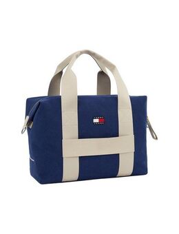 Tommy Jeans Weekender TJM RETRO COOL DUFFLE, Unisex Umhängetasche, Henkeltasche, Schultertasche mit Kontrastbesatz