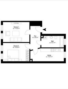 attraktive 2 Raum Wohnung mit viel Platz ++++top+++ citynah in Lindenau - Leipzig
