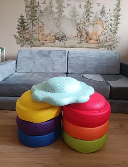 Balancier- und Stapelsteine mit Balanceboard - Set 2 - Garbsen