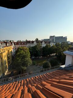 Dachgeschoss-Rohling mit Baugenehmigung und Blick auf den Boddinplatz