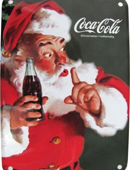 Coca Cola - Blechkarte mit Briefumschlag - 15 x 10,5 cm - Motiv 2 - Doberschütz