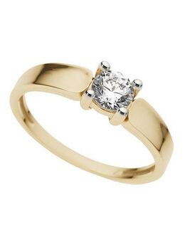Firetti Fingerring Schmuck Geschenk Gold 333 Damenring Verlobungsring Goldring Solitär, mit Zirkonia (synth)
