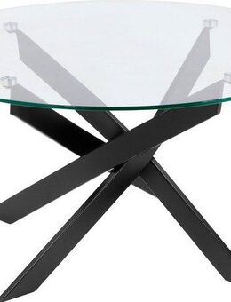 Leonique Couchtisch Luzie, TOPSELLER!, OTTOs Choice, unterschiedliches Beingestell (in chrome und schwarz), Breite 80 cm
