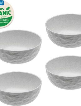 KOZIOL Schüssel CLUB, Schale 700 ml 4er-Set, Kunststoff, (Set, 4-tlg), spülmaschinen- und mikrowellengeeignet, melaminfrei, Made in Germany