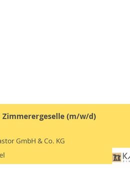 Zimmerer / Zimmerergeselle (m/w/d) - Oberwesel