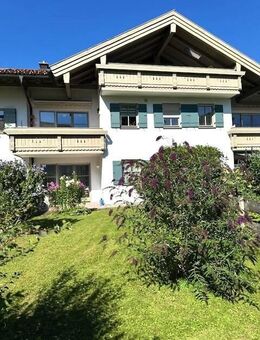"Seltene Gelegenheit" 2-Zi.-Terrassen-Wohnung mit Garten, EBK, Kellerraum, TG u. Kfz-Stellplatz in Ruhpolding - Ruhpolding