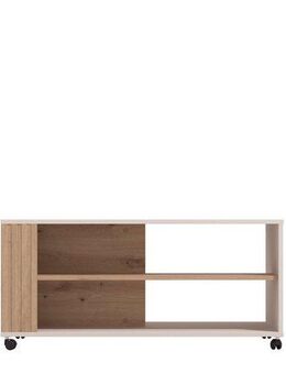 Home affaire Couchtisch Belfort Kaffetisch 100 cm, Stilvolles und zeitloses Design, mit rollen, mit zwei Ablageböden, in trendigen Farbkombination