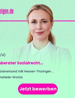 Fachberater Sozialrecht (m/w/d) - Leinefelde-Worbis