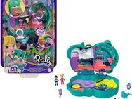 Polly Pocket Spielwelt Aquarium Schatulle, mit 2 Figuren und Zubehör