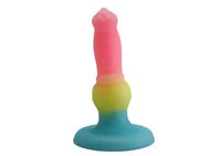 Color Splash Serpent Dildo – Farbexplosion und fantasievolle Form, 17cm - Essen