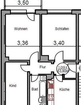 Familien aufgepasst! Schöne 3-Raum-Wohnung im Grünen anzumieten - Diekhof