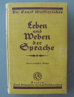 E. Wasserzieher: Leben und Weben der Sprache (1924) - Münster