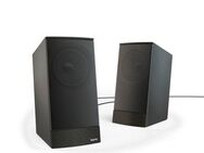 Hama PC Lautsprecher Boxen Set für PC oder Notebook, Farbe Schwarz PC-Lautsprecher (8 W, Lautsprecherregelung, 3,5 mm Klinkenstecker, externes Netzteil)