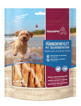 Cookies Delikatess Fischvariationen - Sparpaket: 6 x 200 g Hühnchenfilet mit Seelachsstreifen
