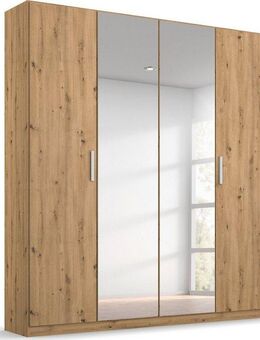 rauch Drehtürenschrank Kleiderschrank Schrank Garderobe Ankleide KOLUNA mit Dekor-Front (Breiten 181/226/271/315 cm Höhen 210/229 cm) mit Spiegel, inkl. 2 Innenschubladen sowie extra Böden