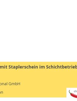 Lageristen mit Staplerschein im Schichtbetrieb (m/w/d) - Putzbrunn