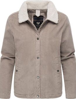 Ragwear Cordjacke Walinea Corduroy Stylische Damen Jacke aus Cord mit Teddyfell-Kragen