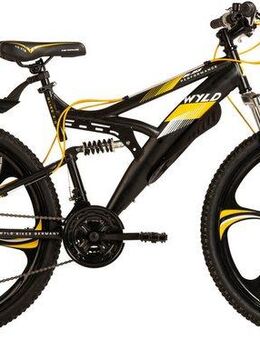WYLD Mountainbike Mountainbike Fully 26'' Bliss schwarz-gelb 21 Gänge, 21 Gang, Kettenschaltung